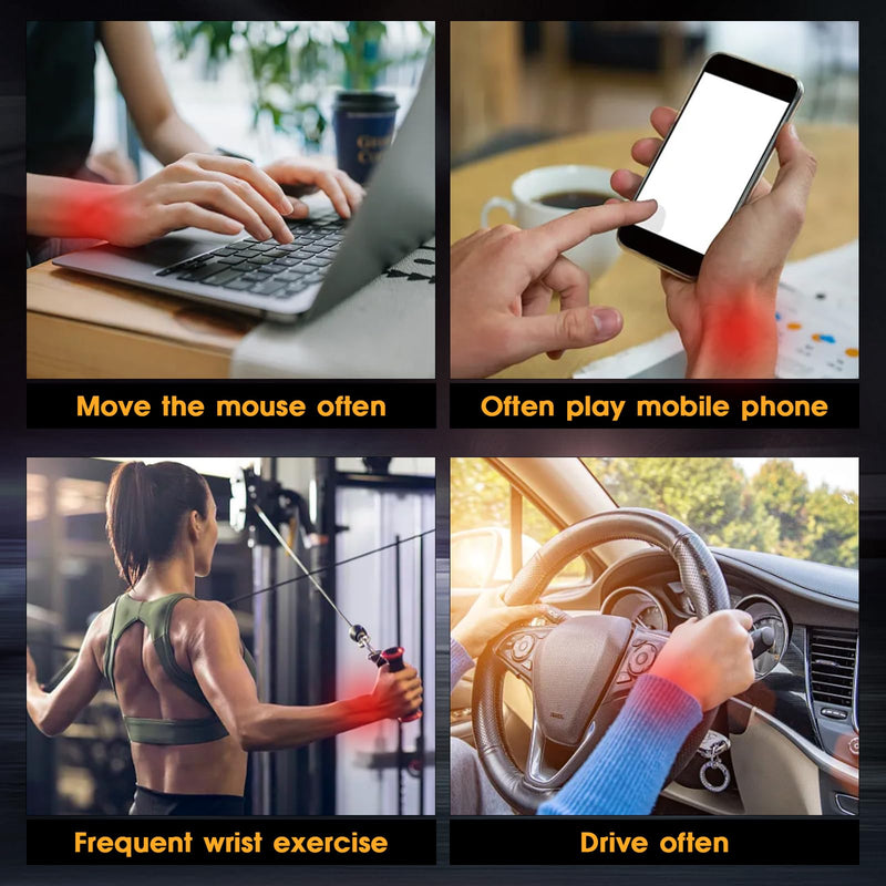 Wrist Ball Gyroscope Forearm Trainer, Torque Ball, Power, Automatic Start Wrist Strengthener, Black without LED light combination