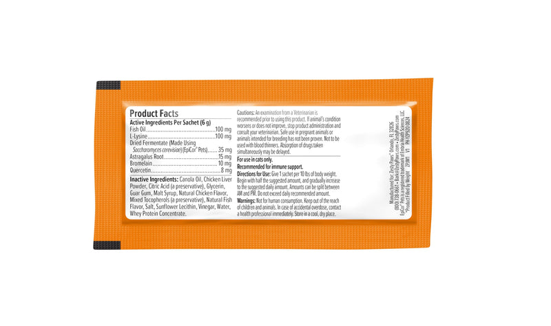 Zesty Paws Allergy & Immune Mousse for Cats - Cat Puree Tube Treats - Lickable Cat Treats Squeeze up for Immunity, Skin Health & Antioxidant Support - Chicken 14ct - PawsPlanet Australia