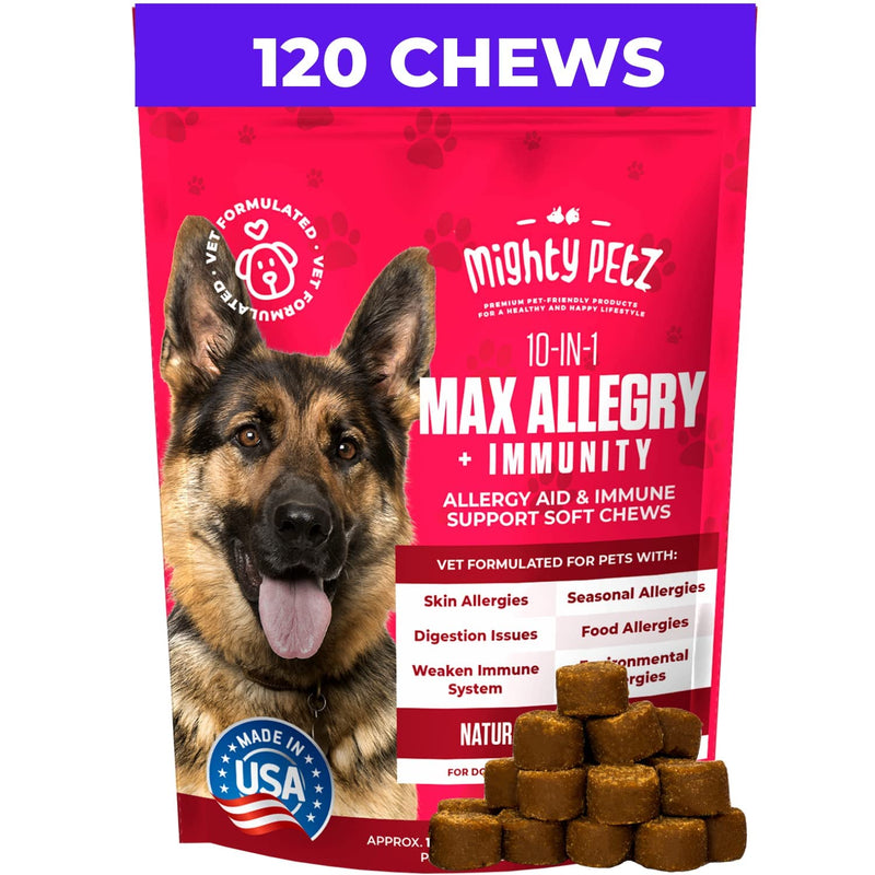Mighty Petz MAX Dog Allergy Relief + Mighty Petz MAX Dog Multivitamin Bundle - PawsPlanet Australia