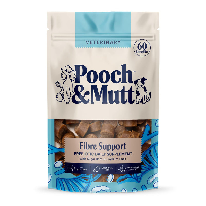 Pooch & Mutt - Fibre Support Supplement For Dogs, Helps Provide Extra Fibre and Support Digestive Health, 180g (Pack of 1) (packaging may vary) Regular