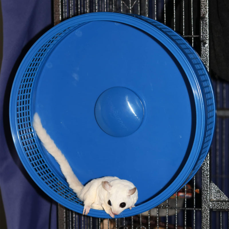 Silent Runner Pro | Sugar Glider Exercise Wheel (Black with Attachment) Black with Attachment - BeesActive Australia