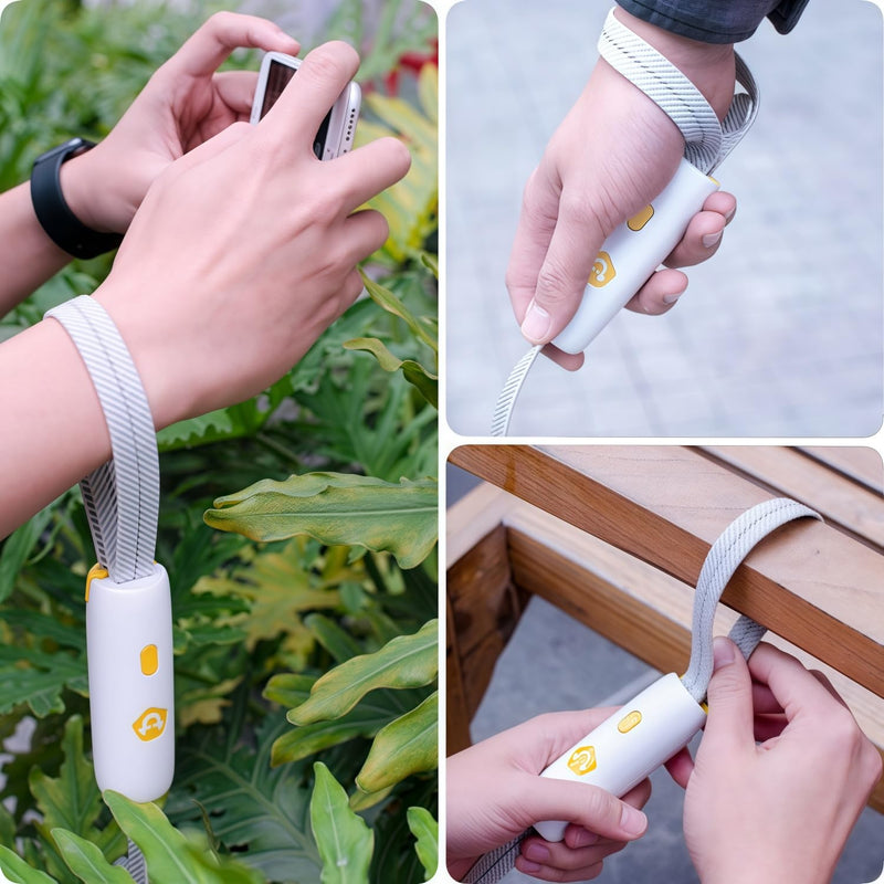 Hand Free Dog Leash Adjustable Length 4-6 ft with Reflective Stripor for Medium&Small Dogs Comfortable Handle and Sturdy Rope for Walking, Jogging and Running Your Dog (White) white