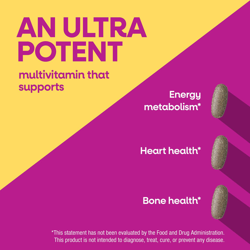 Nature's Way Alive! Max3 Potency Women's Complete Multivitamin, 90 ct | High-Potency Formula with Methylated B12, Folate, CranRx, Spirulina, Digestive Enzymes; Gluten-Free, No Artificial Colors