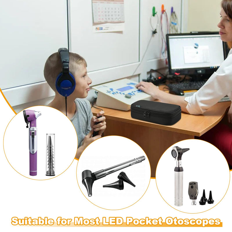 Beautyflier Led Pocket Otoscope Storage Bag, Durable Storage Case Compatible with Zyrev Otoscope, Travel Case for Ear Infection Detector, Easy to Organize Your Otoscope and Accessories (Bag Only) - BeesActive Australia