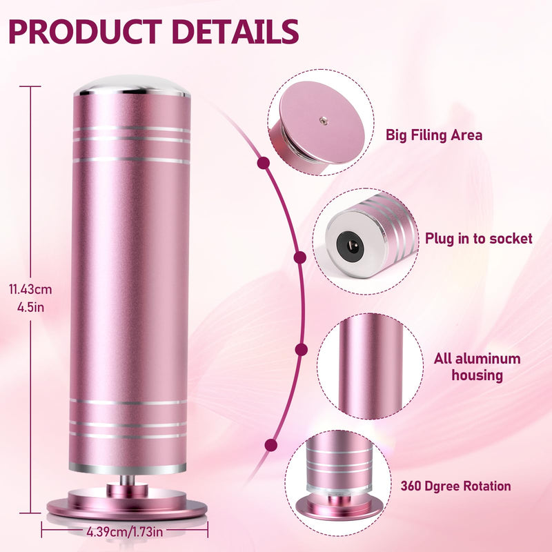 krofaue 1000RPM Electric Foot Callus Remover - Stepless Speed Control Foot Sander with 60pcs Replacement Sandpaper Disk, Electric Foot File Professional Pedicure Tool for Women Dead Cracked Hard Skin - BeesActive Australia