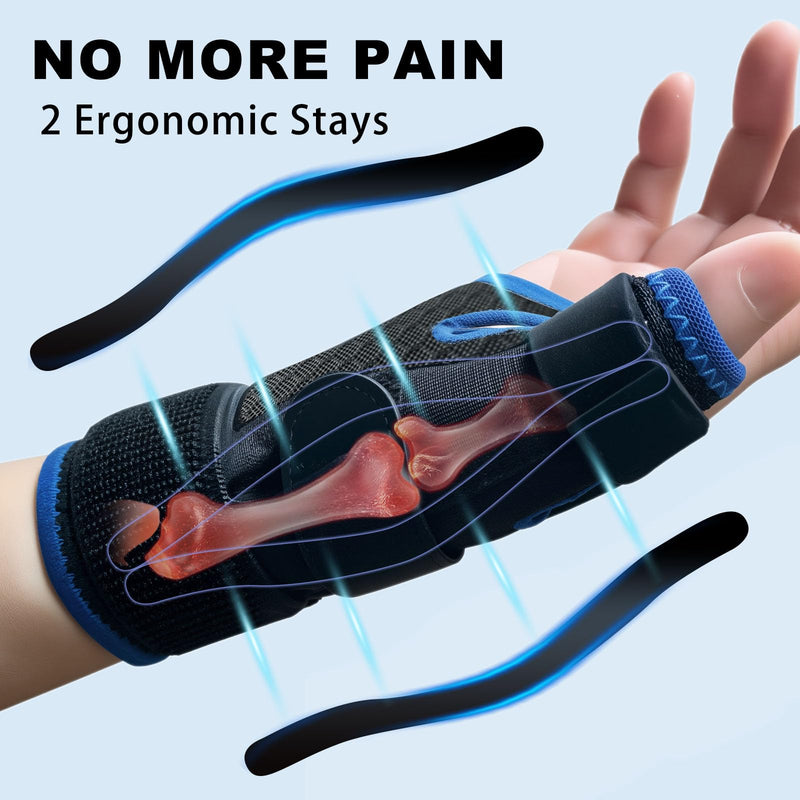 Adjustable Ergonomical Thumb Spica Splint Thumb Stabilizer for Right Hand or Left Hand,Thumb Brace Thumb Support for Trigger Finger,Arthritis,Sprains,De Quervains Tenosynovitis,CMC Pain (M/L) M/L