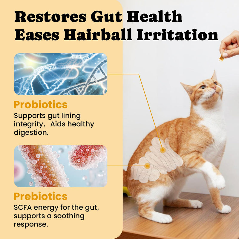 Cat Hairball Control Chews – Digestive Health & Shiny Coat