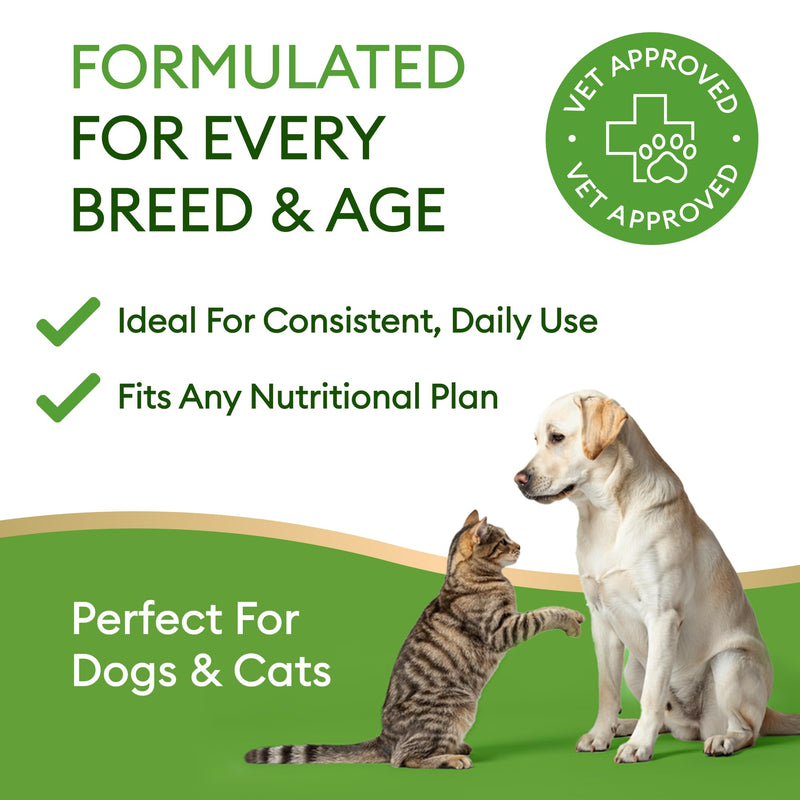15-in-1 Liquid Multivitamin for Dogs & Cats - Glucosamine for Dogs, Cranberry, Vitamin B Complex - Balanced Ingredients for Joint, Digestive, Immune, Skin & Coat and UTI Support - US Made - 2.0Fl Oz 6.0 fl oz