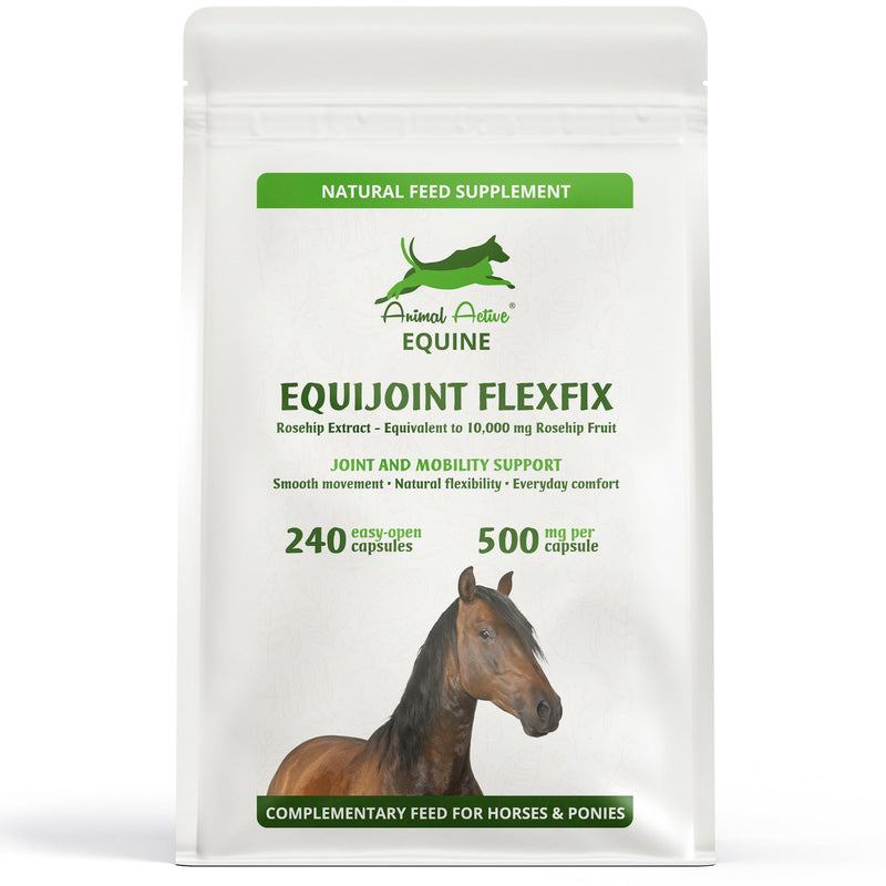 EquiJoint FlexFix for Horses | 240 Easy-Open Capsules - 4 Months Supply | Joint and Mobility Support Supplement for Horses | Combine with Boswellia or Glucosamine | Made in the UK