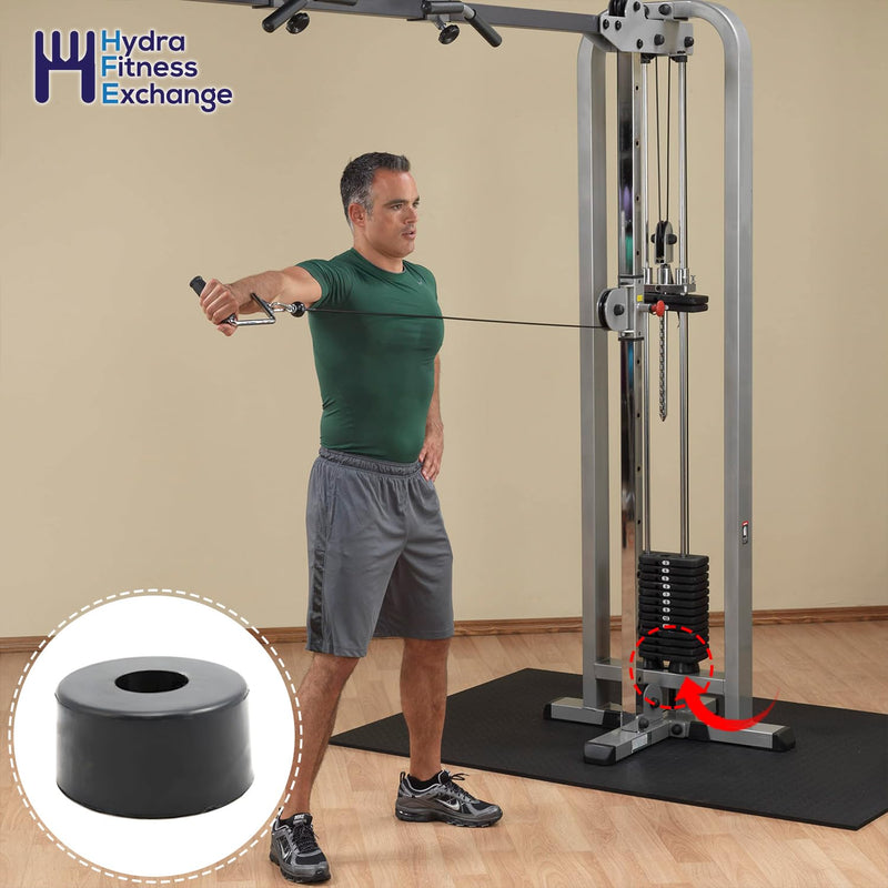 Weight Stack Guide Rod Spacer Cushion 3108001 for Home Gym Fitness Equipment - Durable High-Density Rubber for Exercise Equipment, Impact & Noise Reduction, Life Fitness Compatible