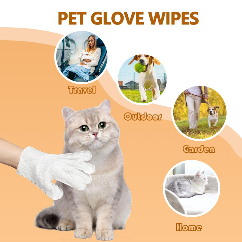 Pet Wipes for Dogs and Cats, Cat Wipes, Dog Wipes, Cleaning, Deodorizing, Hypoallergenic, Cat Wipes, Fur and Butt Cleaning, Pet Grooming Gloves for Dogs, - BeesActive Australia