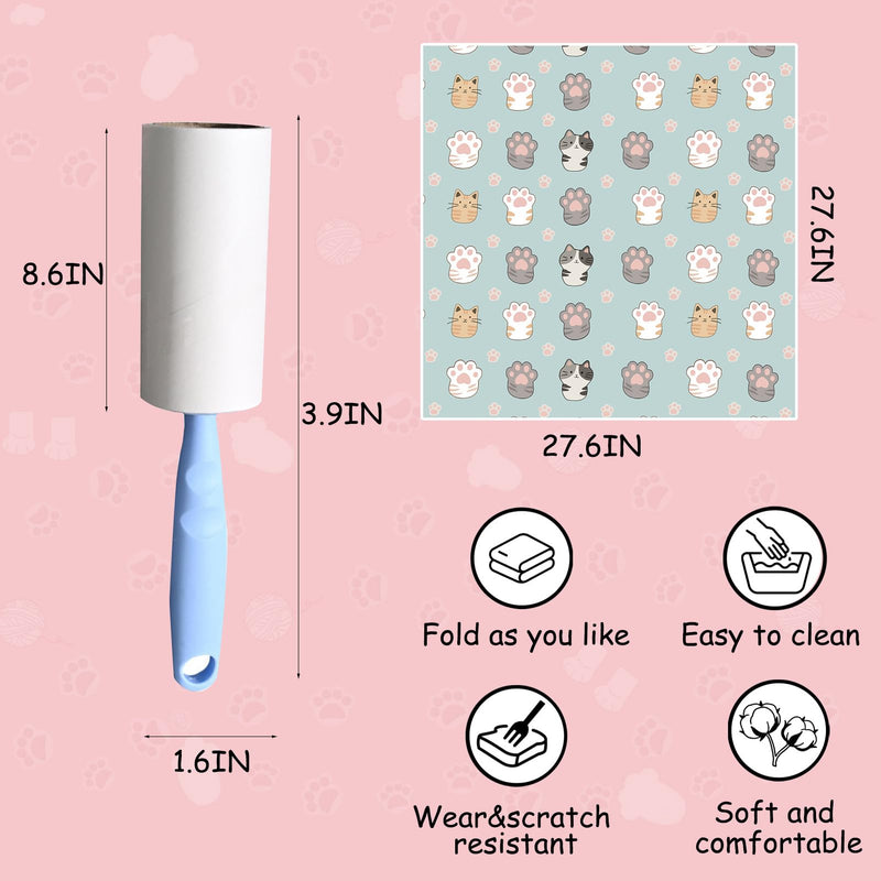 Puffluv Cat Wrap,Feline Nail Cutting Self-Adhesive Relief Blanket, Scratch&Escape-Proof,for Medication,Tooth Brushing,Claw Clipping,Ear Care with Lint Roller, 6-14 lbs - BeesActive Australia