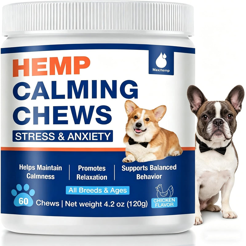 Неmр Calming Chews for Dogs - Advanced Dog Calming Chews - Anxiеty Rеlief Treats Help with Composure, Separation, Barking, Thunderstorms, 0305