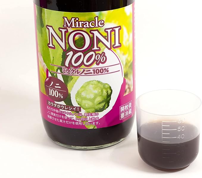 Nnakazen Miracle Noni 100% Noni Fruit, 24.3 fl oz (720 ml), Noni Juice, Aged Fermented, Noni Juice, Wild Noni, No Pesticides, No Fertilizer, Spocoletin - BeesActive Australia
