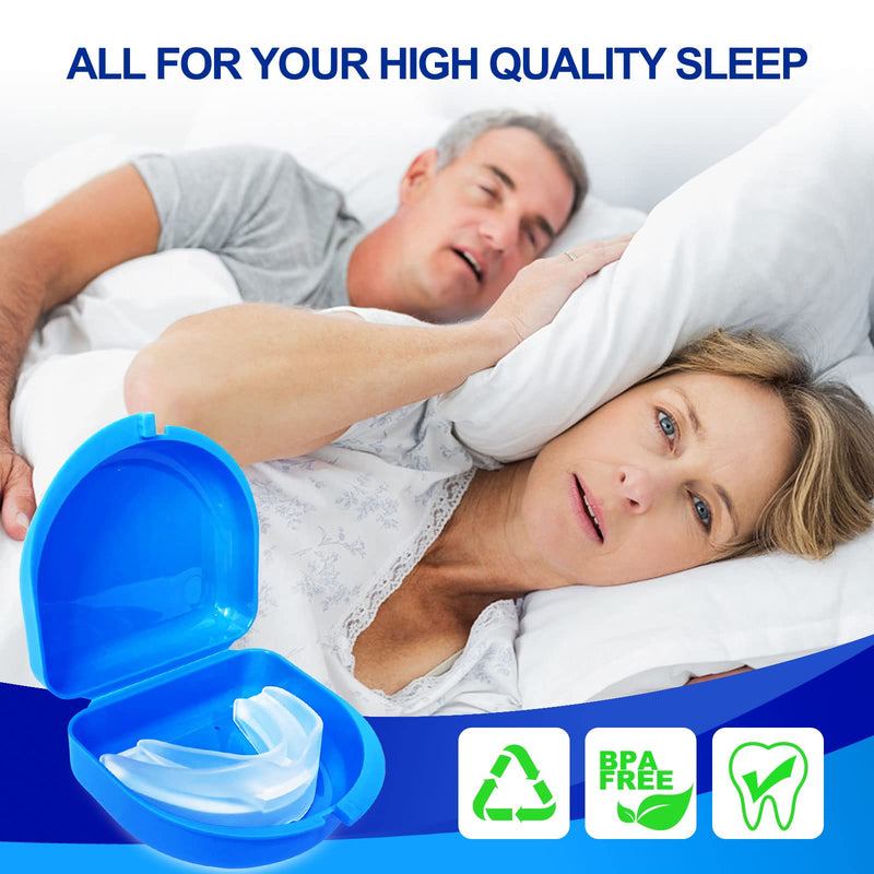 Anti-Snore Device, Anti-Snoring Mouth Guard, Snoring Solution Mouthpiece for Men and Women-J05 Clear L