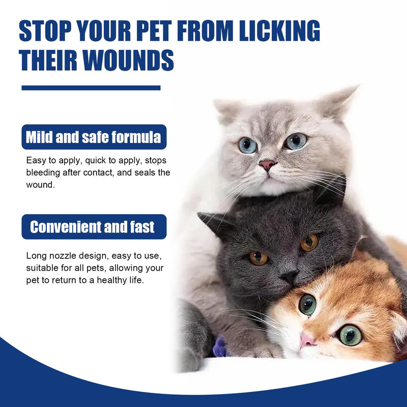 Pet Wound Care Gel - Gentle Liquid Bandage Wound Gel for Dogs & Cats, Waterproof Protective Gel for Minor Wounds on Legs, Paws, Skin