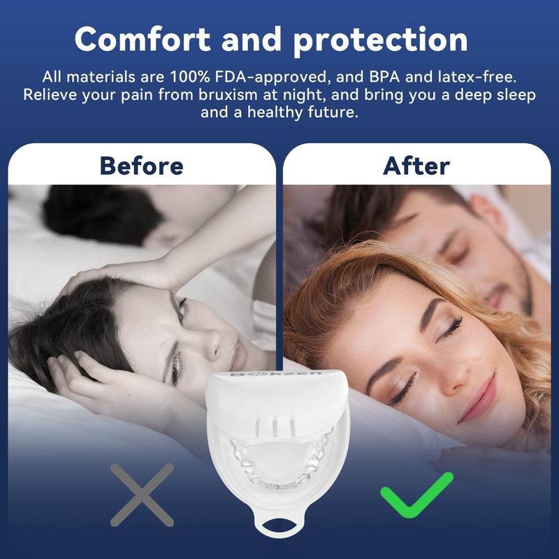 Kids Mouth Guard for Teeth Grinding,Pack of 8, Comfortable Custom Dental Guard for Kids,Moldable Night Guards for Clenching Teeth,Stops Bruxism, Tmj, Teeth Whitening Tray & Sports, Clear