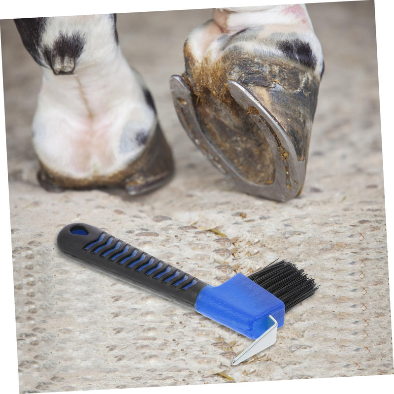 hoof pick with brush and scraper soft grip hoof pick horse brush Horse hook hoof brush Horse soft Grooming Tools Horse Stuff Horse Hoof Pick Brush toy goat to weave cleaning brush - BeesActive Australia