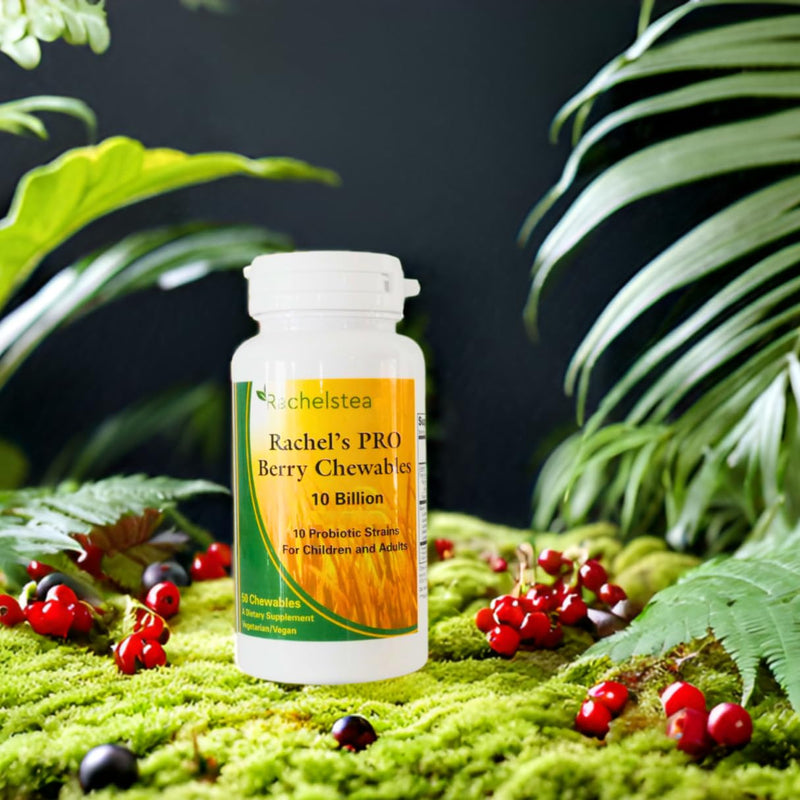 Rachel’s Pro Berry Chewables 10 Billion strains, gastrointestinal, Children and Adult 50 chewables Great Taste