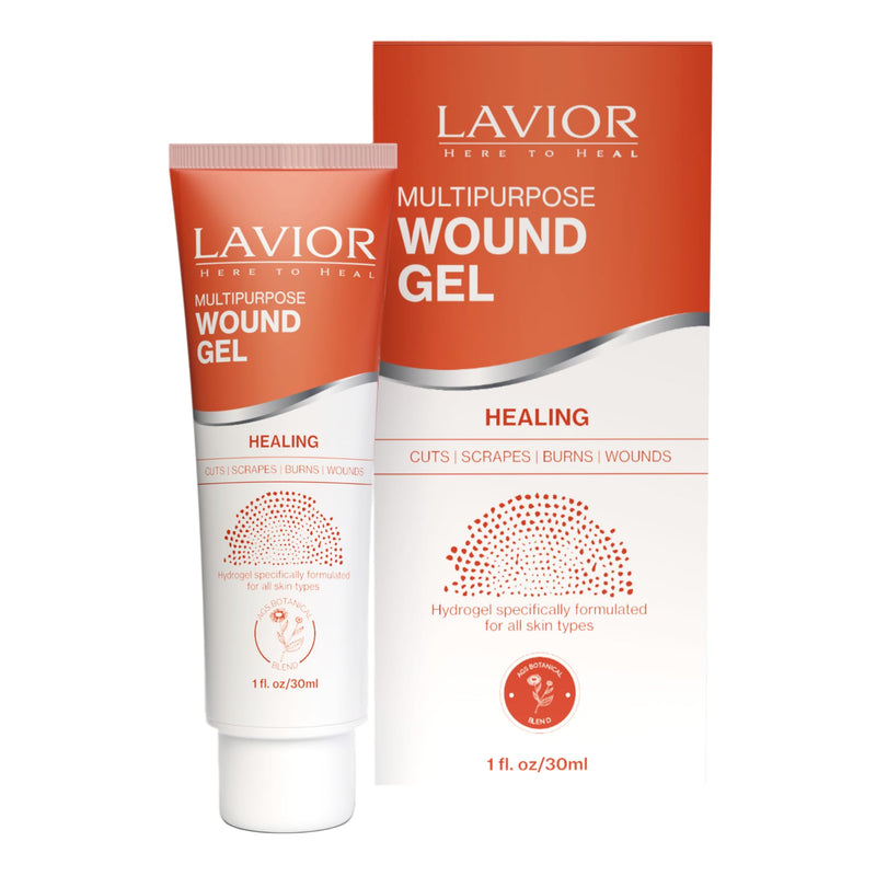 LAVIOR Advanced Botanical Wound Gel – Fast Healing Ointment for Cuts, Scrapes, Wounds, Burns & Skin Irritations – Natural Clinically Proven Recovery Care – Steroid & Antibiotic Free, 1oz 1 Ounce - BeesActive Australia