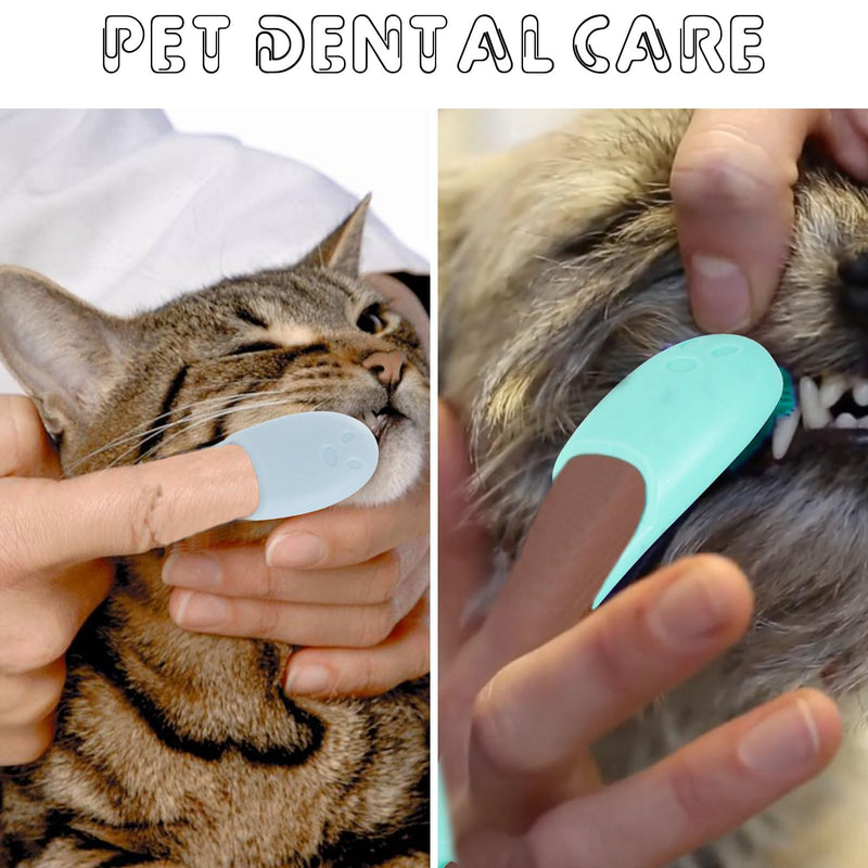 8PCS Silicone Cat Chin Brush, Silicone Scrubber for Cat Chin Cleaner, Soft Pet Finger Toothbrush Dental Care for Cats Dog Puppies 8PCS (Pink+Green+Purple+Blue)*2
