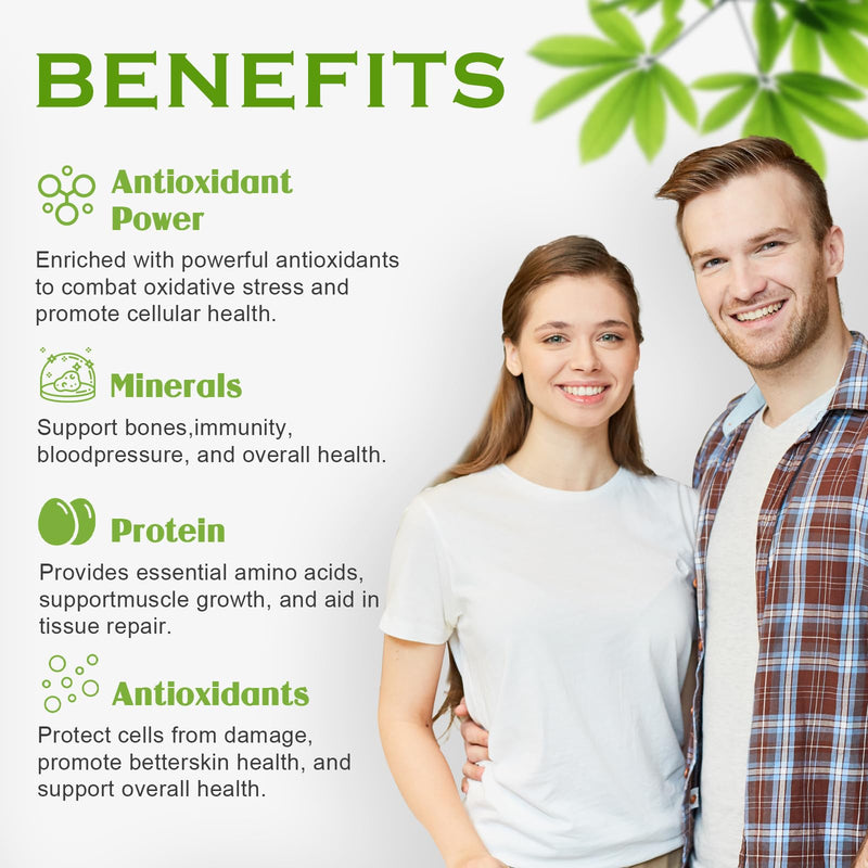 OMOGS Moringa Capsules, Pure Moringa Oleifera Leaf Powder Supplement, Rich Inantioxidants Minerals & Vitamins, for Energy, Metabolism, Immunity & Sleep, Non-GMO, 90 Veg Capsules 1 Count (Pack of 1)