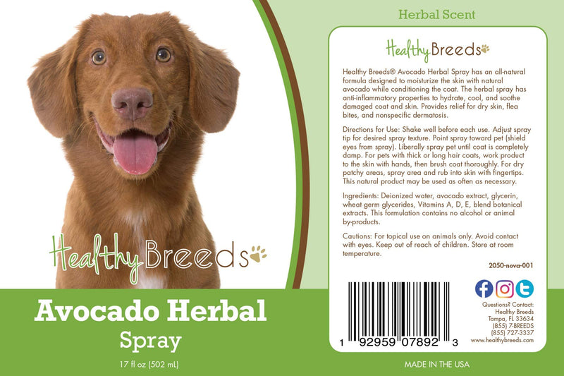 Healthy Breeds Nova Scotia Duck Tolling Retriever Avocado Herbal Spray 17 oz