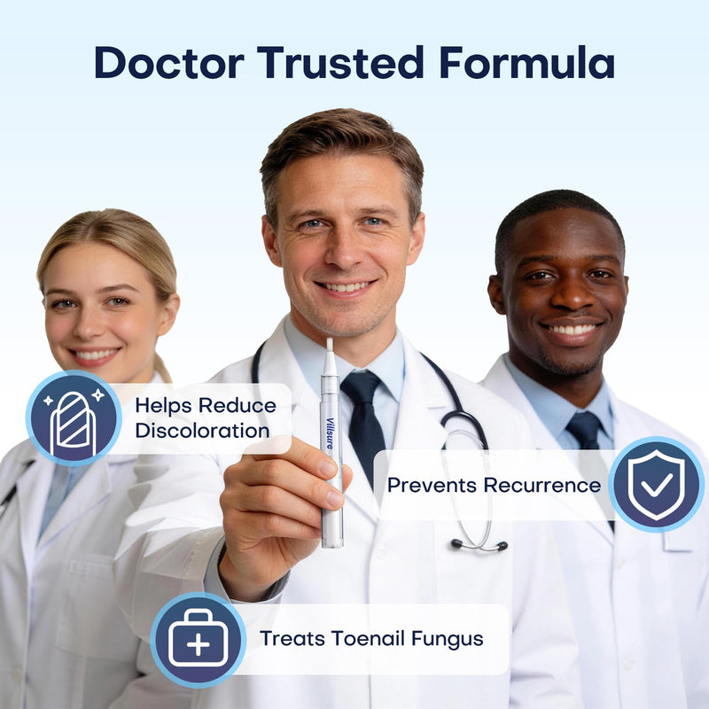 Villsure Toenail Fungus Pen - Toenail Fungus Treatment Extra Strength, Contains 25% Undecenoic Acid, Tea Tree Oils, along with Other Natural Ingredients, Mild and Non-Irritating- Nail Fungus Pen 5pcs - BeesActive Australia