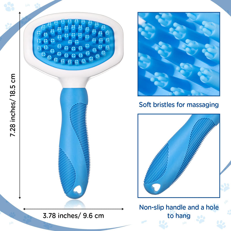 Baderke 3 Pcs Cat Tongue Comb Silicone Cat Comb Dog Brush Kit Cute Cartoon Cat Brushes Soft Self Cleaning Massage Removes Fur Reducing Hairballs for Cats Dogs - BeesActive Australia