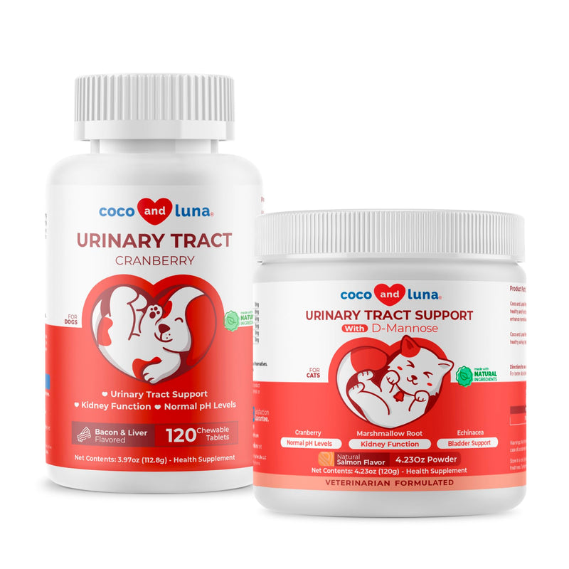 Cranberry Supplement for Dogs & Cranberry Powder for Cats - Supports Urinary Tract & Bladder Wellness