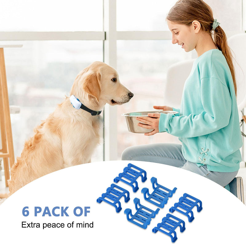 GPS Tracker for Dogs Rubber Clip Compatible with Tractive GPS Pet Location Tracker Replacement Attachment Rubber Clips - Pack of 6 - BeesActive Australia