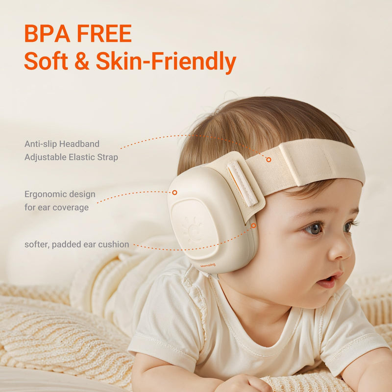 Baby Ear Protection for Infants and Toddlers (3 to 48 Months), 25dB Noise Cancelling Headphones for Travel, Airplanes, Concerts ‚Äì CE & ANSI Certified Hearing Protection & Improves Sleep