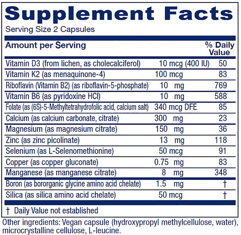 Vitanica, OsteoBlend, Bone Support, Vegan, 240 Capsules 240 Count (Pack of 1)
