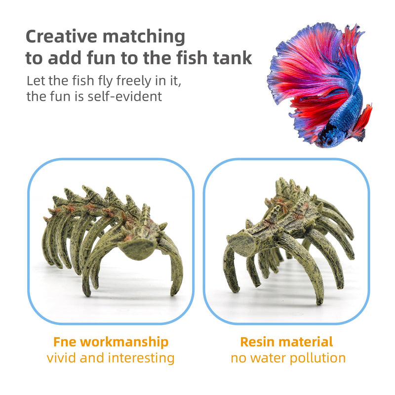 relaqcc Aquarium Skull Animal Skeletons, Reptile Tank Accessories, Fish Tank Decorations for Amphibians, Betta Fish, Shrimp, Hermit Crab, Leopard Gecko - BeesActive Australia