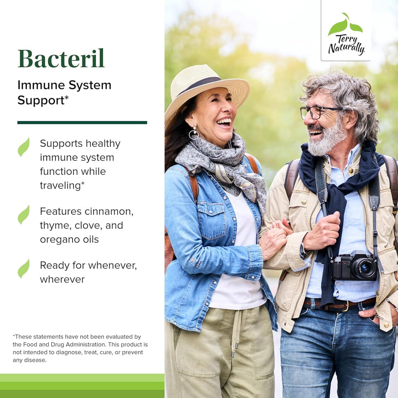 Terry Naturally Bacteril - Intestinal and Microbial Balance - 30 Count | Intestinal Comfort and Microbial Balance Support. 30 softgels, Pack of 2.