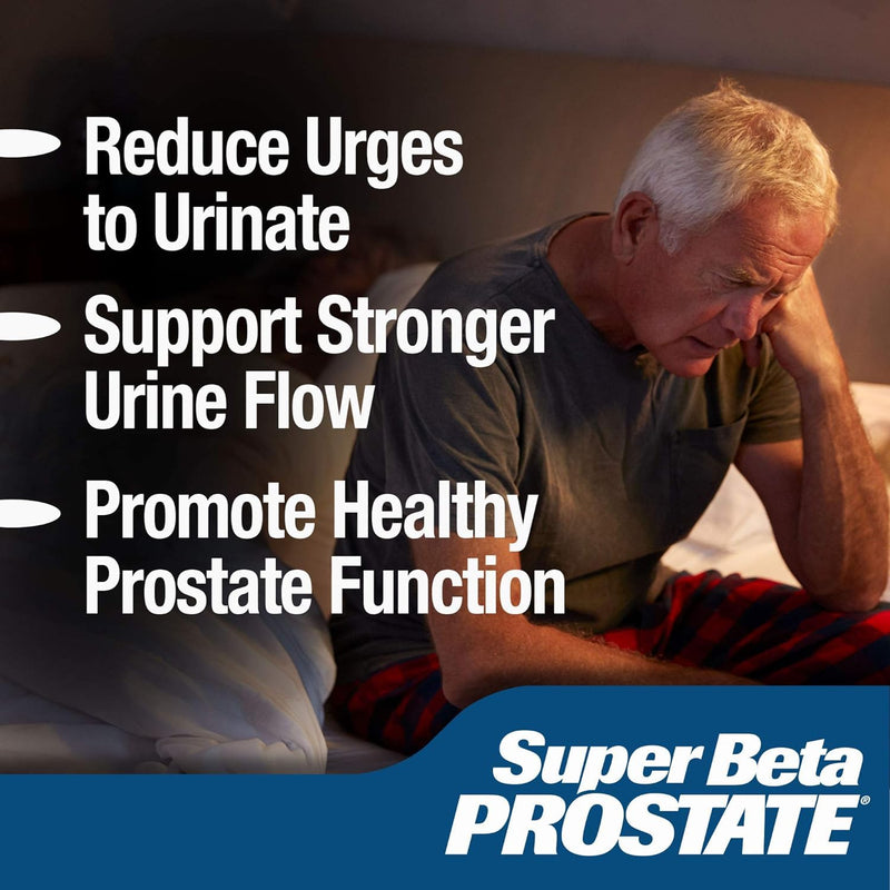 SUPER BETA PROSTATE - Prostate Health Supplements for Men, 60ct (Pack of 3) | Reduce Bathroom Trips, Promote Sleep, Better Bladder Emptying & Healthy Prostate 60 Count (Pack of 3)