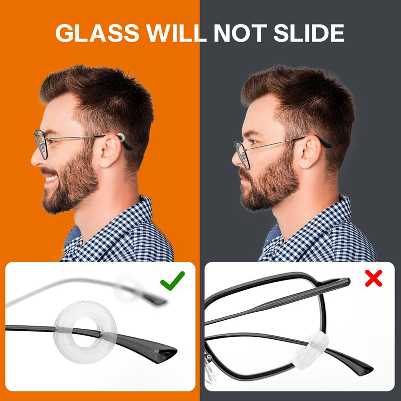 Glasses Cleaner,8 in 1 Glasses Cleaning Kit with 24H Anti Fog Eyeglass Cleaner Spray| Portable Glasses Cleaner Tool|Eye Glass Clean Cloths, Glasses Anti Slip with Soft Eyeglass Nose Pads & Ear Grip Black - BeesActive Australia