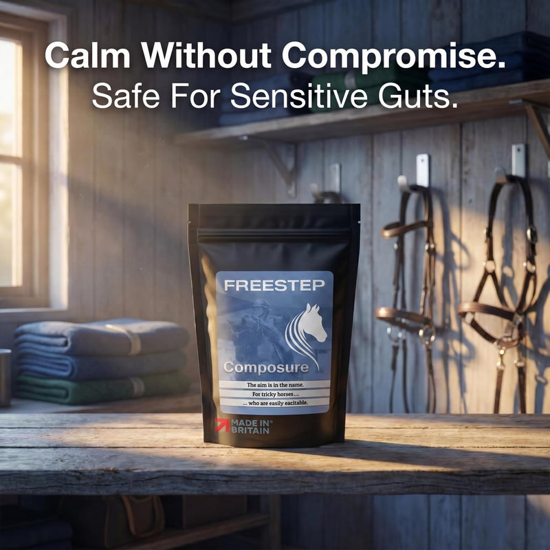 Composure | Horse Calming Supplement | Magnesium, Chamomile & Vitex (Chasteberry) Horse Calmer | Non-Sedative, Molasses-Free Magnesium Powder for Moody Mares & Hot Geldings 500g | 2 Month Supply