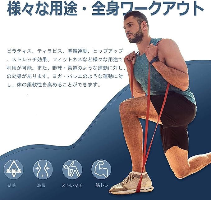 Croch NT40092 Training Tube, Chin Up Tube, Fitness Tube, Elastic Tube, Stretch, Muscle Training, Exercise Band, High Strength, Durable, Pull-Up Aid Tube, Training, Yoga, Unisex, -  Australia