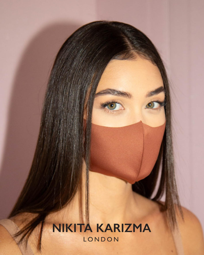 KARIZMA Face Wardrobe Cloth Face Mask. 6 Soft Masks Washable Fabric with Adjustable Ear Loops. ‚ÄòEarth Shades‚Äô Pack. Face Mask Reusable and Stretchy. Fabric Face Masks 6 Pieces Earth - BeesActive Australia