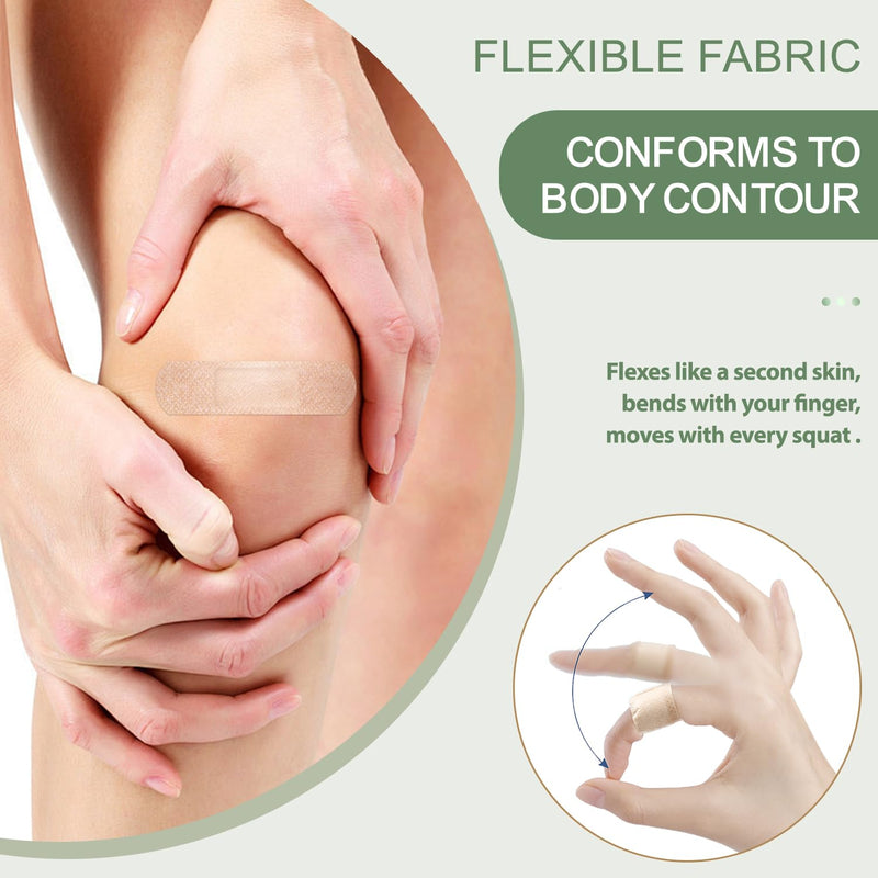 Silicone Bandages for Sensitive Fragile Skin - 2" x 4" 20 Counts & 3/4" x 3" 60 Counts