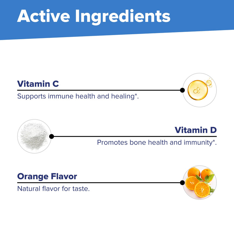 Superior Source Kid's Vitamin C & D3 Clean Melts - Immune Support Supplement for Children - Less Sugar - Non-GMO & Gluten-Free - 90 MicroLingual Instant-Dissolve Melts 30 mcg, 400 IU