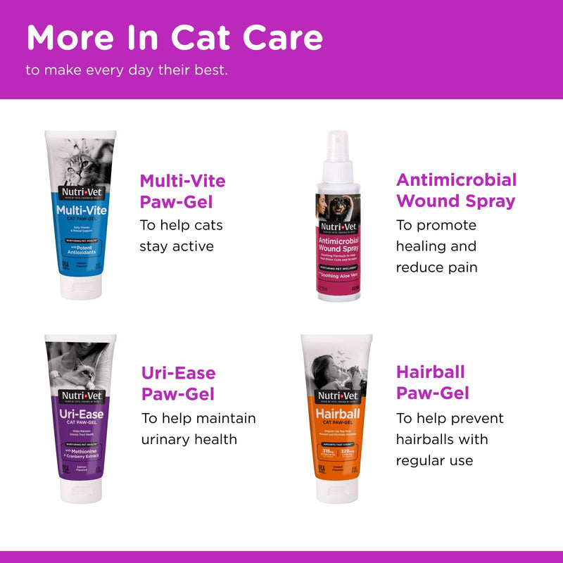 Nutri-Vet Ear Cleanser for Cats - Cleans and Deodorizes with Gentle Ingredients - Itch & Infection Relief - 4 Ounces 4 Ounce