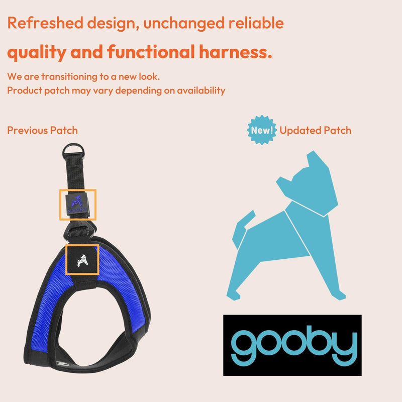 Gooby - Escape Free Easy Fit Harness, Small Dog Step-In Harness for Dogs that Like to Escape Their Harness, Turquoise, Small Small chest (16~19.25") - BeesActive Australia