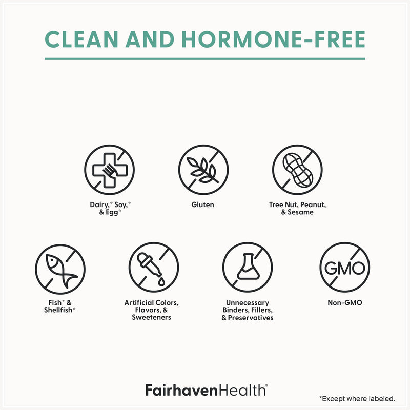 Fairhaven Health Multi-Symptom PMS Relief for Women | PMS Support Supplement for Women | Relief from Cramps, Bloating | Vegan | 30 Capsules