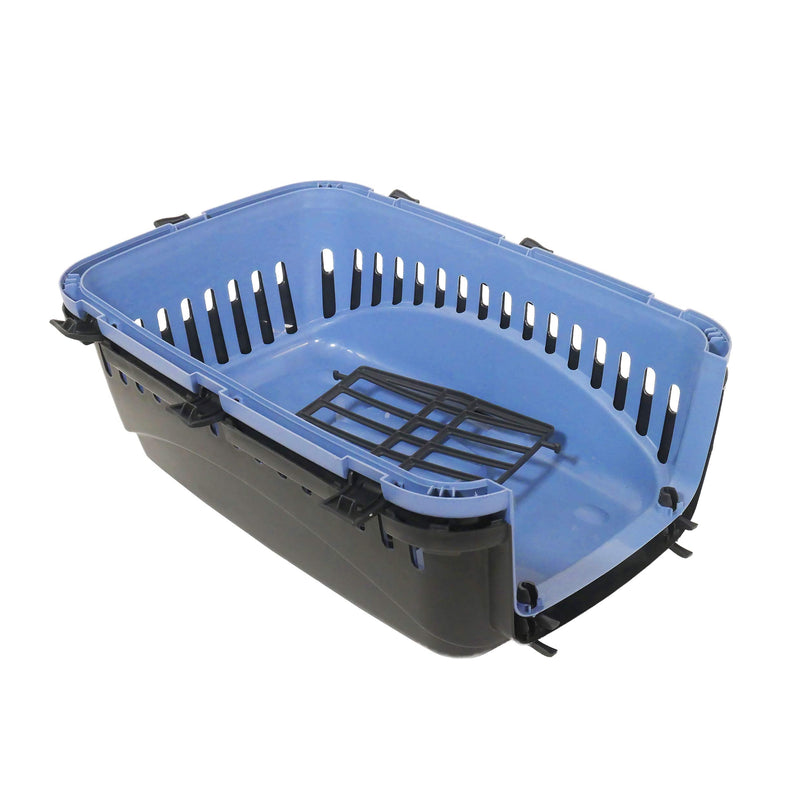 Rosewood Eco Line cat carrier made of plastic, small, slate blue/black slate blue L 46 x W 30 x H 31 cm - BeesActive Australia