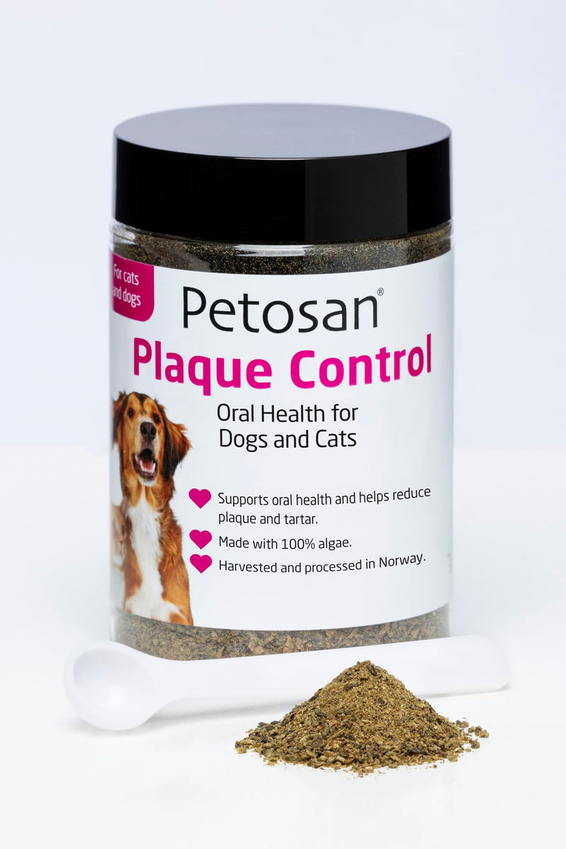 Petosan Plaque Control – Natural Seaweed Dental Powder for Dogs | Helps Reduce Plaque & Tartar, Supports Fresh Breath | Daily Teeth Cleaning; Grain-Free, No Added Sugar or Flavours - 75g
