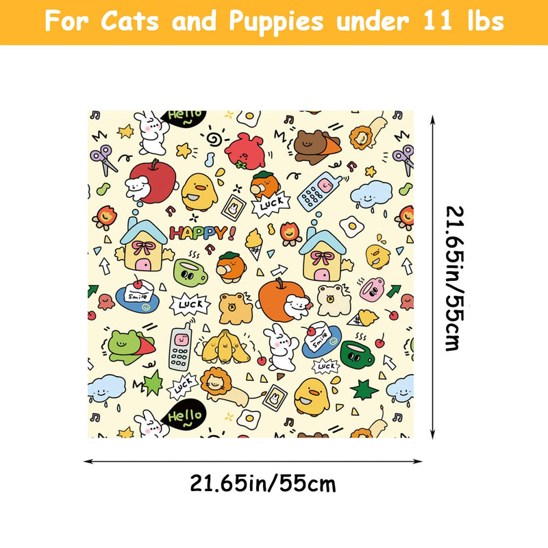 Cat Wrap for Cutting Nails and Grooming, Cat Restraint Wrap for Nail Clipping, Anti-Escape Calming Wrap for Cats, Self-Adherent Cat Restraint, Cat Wrap for Grooming (L (Within 6 lbs)) L (within 6 lbs) - BeesActive Australia