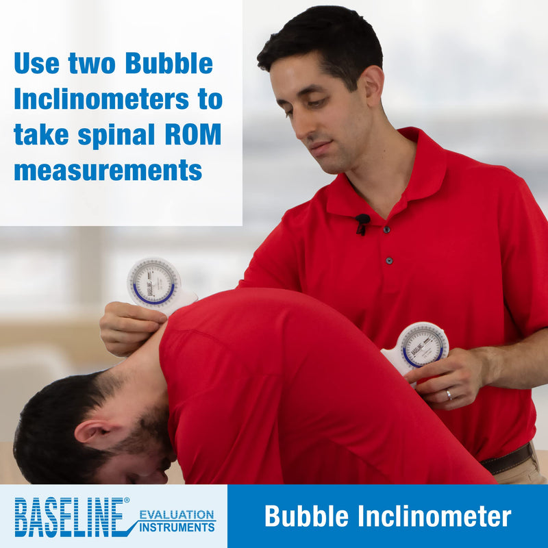 Baseline Bubble Inclinometer - Professional Easy To Read Range Of Motion Test For Physical Therapy, Rehabilitation, And Recovery With Carrying Case - BeesActive Australia