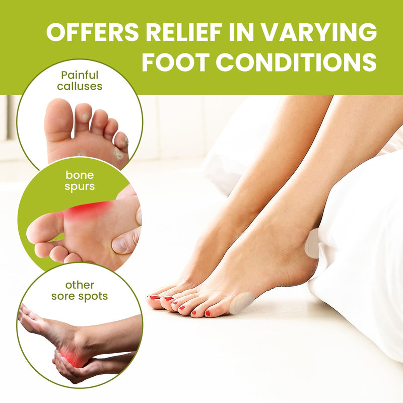 Bukihome Bunion Cushions Pain Relief Bunion Pads to Wear in Shoes - Strong Adhesion & Waterproof,Moleskin Guards Protect Feet for Men and Women, Prevents Friction and Pressure,Beige(54 Count) 54 Count (Pack of 1) Beige - BeesActive Australia